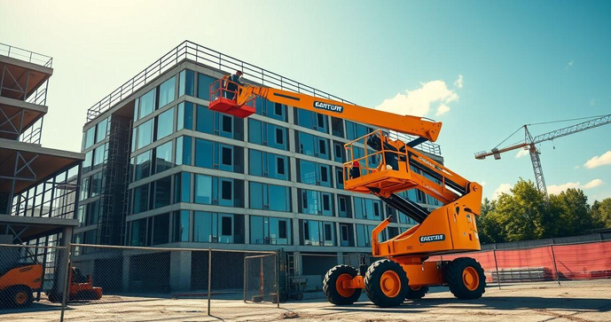 Cesta a&eacute;rea articulada &eacute; a solu&ccedil;&atilde;o ideal para trabalhos em altura com seguran&ccedil;a e efici&ecirc;ncia