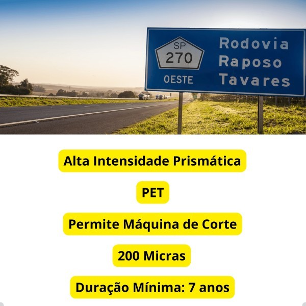 Película Refletiva Para Placas De Sinalização